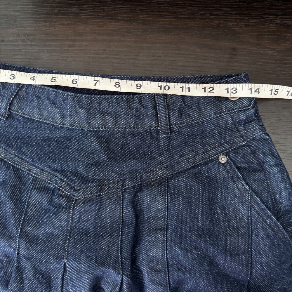 Free People Dark Blue Denim Skirt Set NWT - Picture 13 of 14